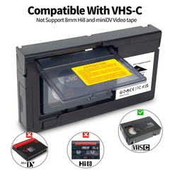 VHS-C TO VHS CONVERTER – LETS YOU PLAY OLD CAMCORDER TAPES THROUGH YOUR VIDEO