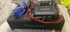 Rockford Fosgate R500X1D Mono Amplifier with Wiring & Pioneer TS-A3000LS4 Sub