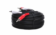 2 RCA Male to 2 RCA Male Audio Cord Cable TV Stereo Receiver 25 50Ft 75 100 Ft