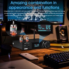 HiFi Bluetooth Tube Preamp S/PDIF USB DAC Speaker Receiver D/A Audio Converter