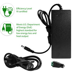 UL Listed AC DC 12V 5A Power Supply Adapter Transformer Charger LED Stripes CCTV