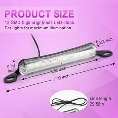 License Plate Light, Extremely Bright LED License Plate Lights A Color: Purple