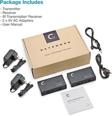 HDMI Extender Cat5e/Cat6/Cat7 Ethernet Cable Up to 330 ft 1080p, 3D