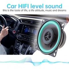 1 piece 4″ 2-Way Coaxial Car Speaker – 50W RMS / 120W Max, 4-Ohm, 90Hz-20KHz