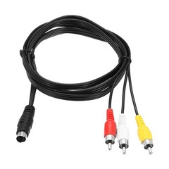 S Video Cable 5ft 4 Pins S-Video Male to 3 RCA Male Composite Converter