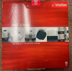 Imation Disc Stakka Automated CD/DVD/Blu-ray Storage Box Gray Rigid Plastic