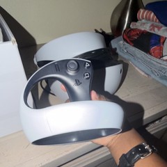 Sony PlayStation VR2 Headset w/ 2 Sense Controllers, USB-C, White/Black