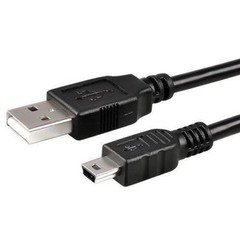 USB 2.0 A Male to Mini B 5 Pin Male PC Mac Printer Camera Data Sync Cable 2 Feet