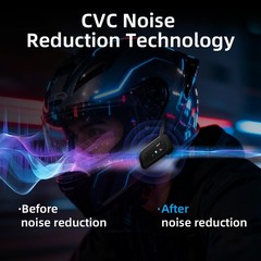 Novamente V6 Pro+ Motorcycle Helmet Bluetooth Intercom Headset, Up to 6 Rider…