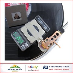 Turntable Stylus Gauge with Digital Display and Calibration Masses for Accuracy