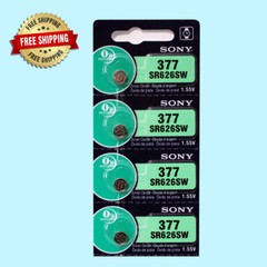Sony 377 SR626SW Watch Battery (Exp 10/2030 ) 4Pc