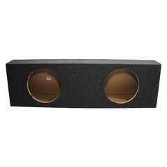 Dual 12″ Subwoofer Regular Standard Cab Truck Sub Box Enclosure Speaker Audio