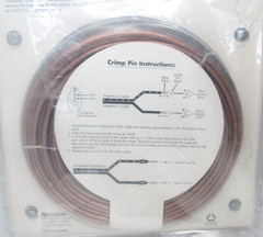 NEW Recoton 12 Gauge 40ft Oxygen Free Copper Speaker Wire w Gold Plated Pins NOS