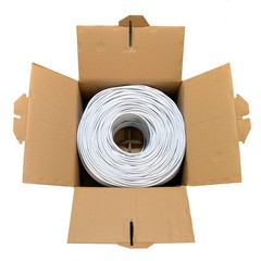 CAT6 CABLE 1000FT UTP SOLID NETWORK ETHERNET BULK CAT 6 WIRE LAN WHITE 550MHZ