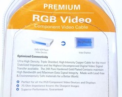 BAFO Premium 24K Gold Plated RGB Component Video Cable 6′ 6FT Retail Pack