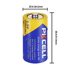 10Pcs 1.5V Size C Batteries Extra Heavy Duty R14P UM-2 PC1400 Zinc-Carbon