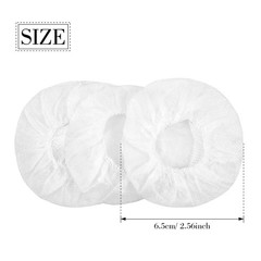 Headphone Ear Covers 100 Pcs Disposable Sanitary Non Woven Stretch Earpad 6.5cm