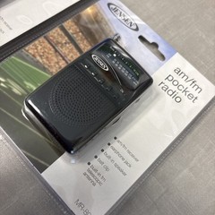 Jensen MR-80 AM/FM Portable Pocket Radio Small Compact NEW for Seniors Emergency