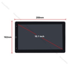 4+64GB Double 2DIN Rotatable 10.1″ Android 15 Car Stereo Radio GPS Navi Wifi BT