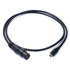 XLR Female to USB Type C Male Microphone Cable Stereo Recording Smartphone Audio