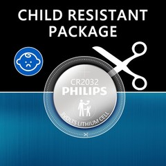 20Pcs -100Pcs PHILIPS CR2032 3V Lithium Coin Cell Button Battery CR 2032 ECR2032