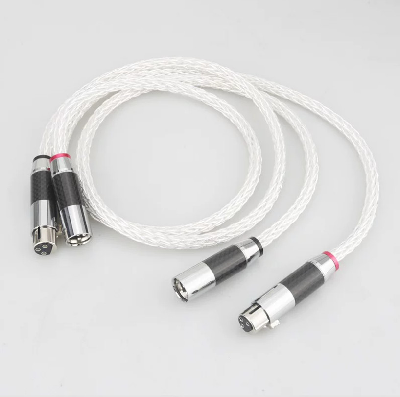 8AG single crystal copper HIFI mixing console microphone XLR balanced cable