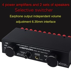 Amplifier Speaker Selector Switch 4 Input 2 Output Or 2 In 4 Out (300W)