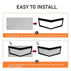 1 PC Car Grill Mesh Sheet, Aluminum Bumper Grille Insert Mesh, 39.37″×13″