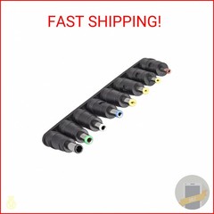 uxcell DC Power Adapter Kit 8pcs 5.5 x 2.1mm Jack Converter Barrel Connector Set