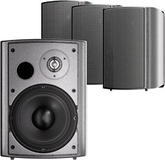 4 Pack 6.5″ Outdoor Patio Speakers 800W Wired Waterproof Wall Mount Passive Bass