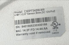 LTS CMIP7342W-6M 4MP PoE Wired IP/Network Dome Security Camera, White