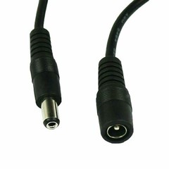 16ft DC Power Extension Cable Cord 5.5×2.1mm 16 feet/5M for CCTV Camera DVR BLK