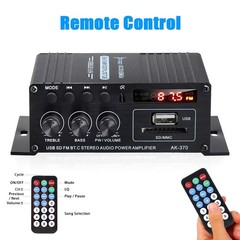 400W 2 Channel Bluetooth Mini HIFI Power Amplifier Audio Stereo Amp Home Car FM