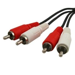 3ft Audio 2RCA Male to 2RCA Male Cable 2 RCA Stereo Red White Aux 2 RCA Wire