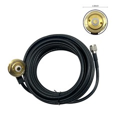 NMO Mount Antenna Base With RG58 5M Cable Mini UHF Plug For Vehicle Mobile Radio