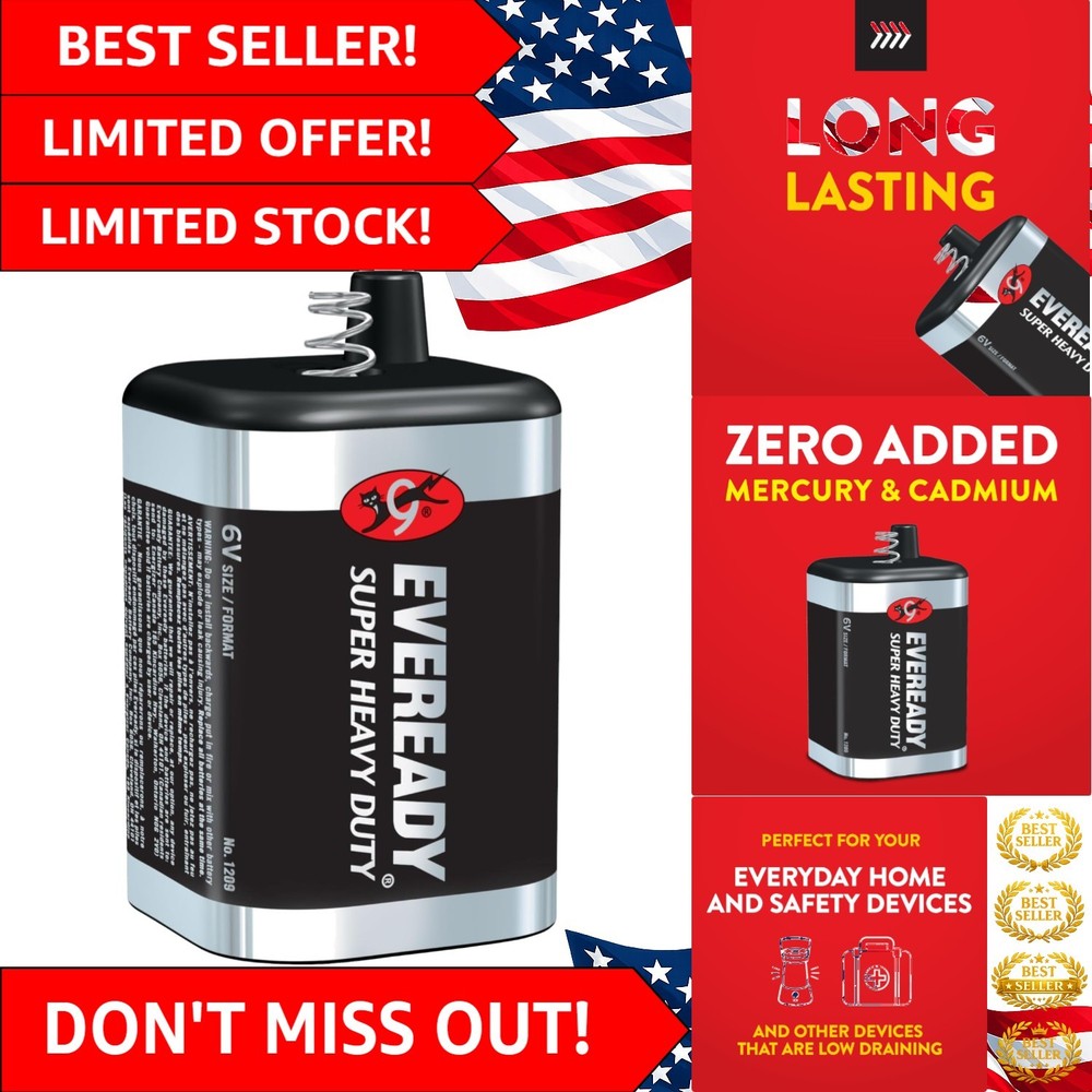 Super Heavy Duty 6V Battery – Reliable Power for Lanterns and Safety Devices