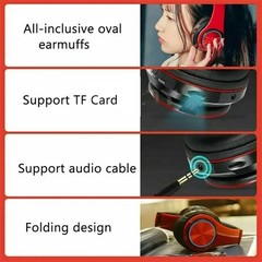 Super Bass Wireless Bluetooth 5.0 Headphones Foldable Stereo Earphones Headsets