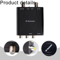 For RCA AV to RF Converter Supports Multiple Device Connections CH3 CH4