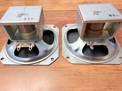 Pair Carbonneau Vintage ALNICO 4 ” 16 ohm Tested Good Speaker