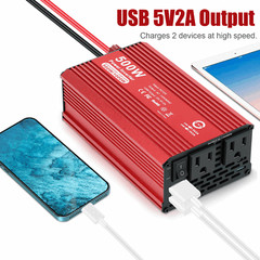 500W Car Power Inverter DC 12V To AC 110V 120V Adapter Converter 2 USB 2 AC