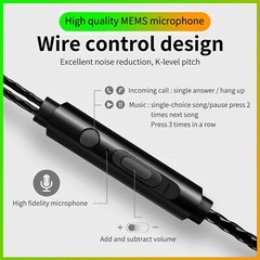 3.5mm HIFI Super Bass Headset In-Ear Earphone Stereo Earbuds Headphone Wired Mic
