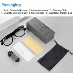 Smart Glasses, Bluetooth Audio Glasses for Women Men, Open Ear Sound with Mic…