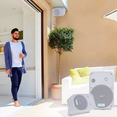 Pyle Wired 6.5″ Indoor/Outdoor Waterproof Speakers (Pair) – White PDWR50W