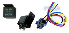 1 PIECE 50 AMP 12V BOSCH STYLE S RELAY & HARNESS SOCKET SPDT + 100% COPPER WIRES