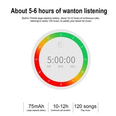 Bluetooth Earpiece Wireless Headset Noise Cancelling Driving Trucker Earbuds -US