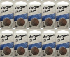 12 Pcs Energizer CR2450 ECR2450 CR 2450 3V Lithium Coin Cell Button Battery