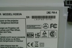 Epson EX30 H283A LCD Projector 223 Lamp Hours. NO REMOTE OR POWER CORD