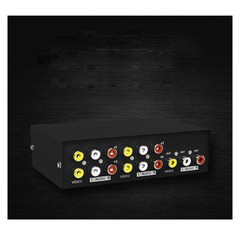4-Port RCA Composite Video Audio AV Switch Selector Switcher Splitter Box 4-Wayp