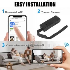 For Home/Office 4K Mini Security Camera Motion Detection DIY Mount WiFi Alerts