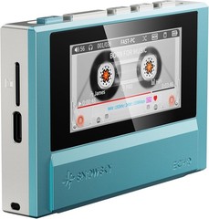 FiiO Echo Retro Hi-Res Portable DAP, Dual DAC, Bluetooth, 4.4mm outp (Sky Blue)